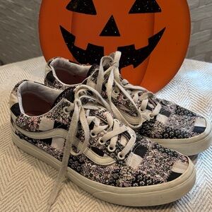 VANS Floral Patchwork Sneakers SZ 10